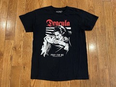 Riot Society Dracula Shirt Mens Medium M Black Pray For Me Universal Monsters