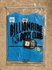 Billionaire Boys Club BBC Crewneck SS Pocket T-Shirt Malibu Blue Mens Small NEW