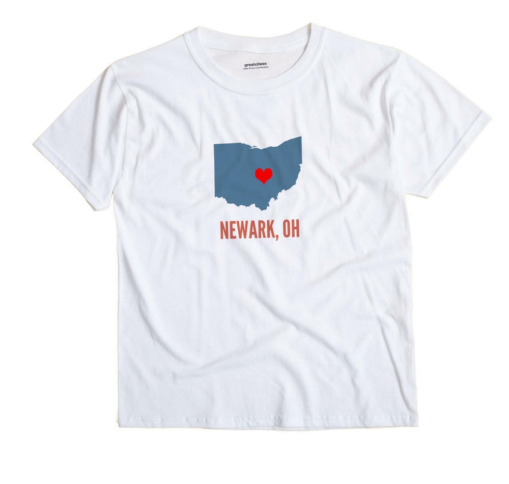 Newark Ohio OH T-Shirt HEART