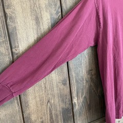 Vintage BVD Long Sleeve Blank Red T Shirt Size Large Classic Made In USA 90s