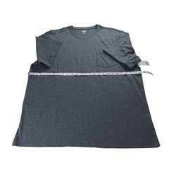 Lands End Mens Super-T Short Sleeve Pocket T-Shirt Oxford Gray XL 61081 NWT