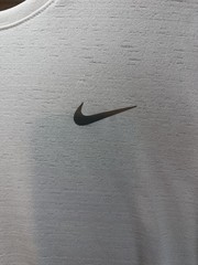 Nike Running Miler Dri Fit Short Sleeve Shirt Medium White M