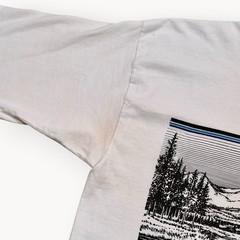 Vintage 90s California Tourist Graphic Tee Wolves Mountains Nature Mens Large