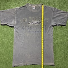 VTG Pepsi T-Shirt Men’s Large 100% Guaranteed Satisfaction Blue Embroidered