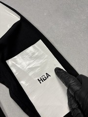 Hood By Air HBA Archive Vinyl Panel Long Sleeve Shirt Black L