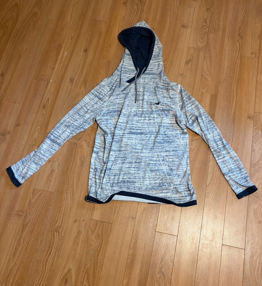 Hollister Long Sleeve Thin Pullover With Pocket Small Men