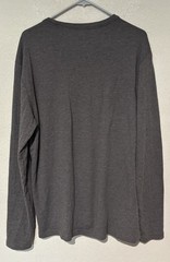 Faherty Shirt Mens Gray Sz L Cloud Cotton Long Sleeve Top Soft Boat Neck Y16
