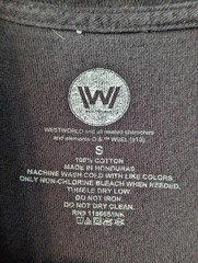Westworld Synthetic Drone Tee Small Black Blue Graphic Sci-Fi HBO Mech Tech TV