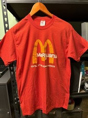 Vintage McDonalds Parody T Shirt Single Stitch Marijuana Made in USA