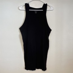 Y2K Evolve Mens Size Large Stretch Sleeveless Undershirt Tank Black