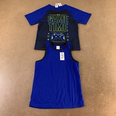 The Children’s Place Boys Size Small 5/6 Blue 2 Piece Pajama Top Set NWT
