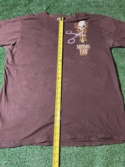 Vintage Senses Fail T-Shirt Bay Island Sportswear Size XL Brown Rock Band