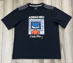 Adidas Neo x Keith Haring Drop Shoulder Sleeve T-Shirt Men’s Sz M Black Cotton