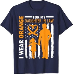 I Wear Orange for My Daughter in Law American Proud Daddy T-Shirt