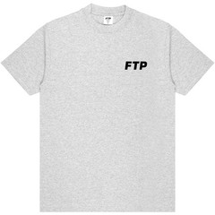 FTP Flocked Logo Tee (Heather Gray) – Size XL – As Pictured