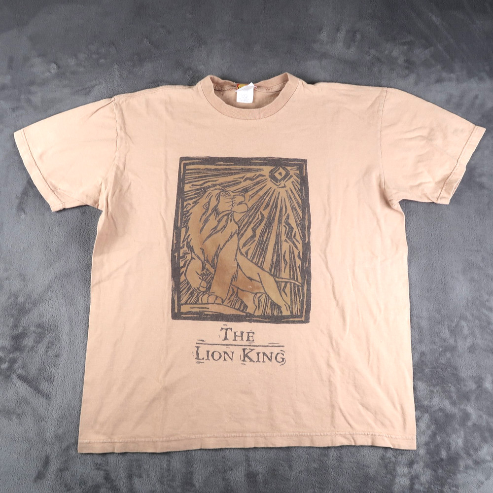 Vintage 90s Lion King Simba Size XL Movie Promo Disney T Shirt