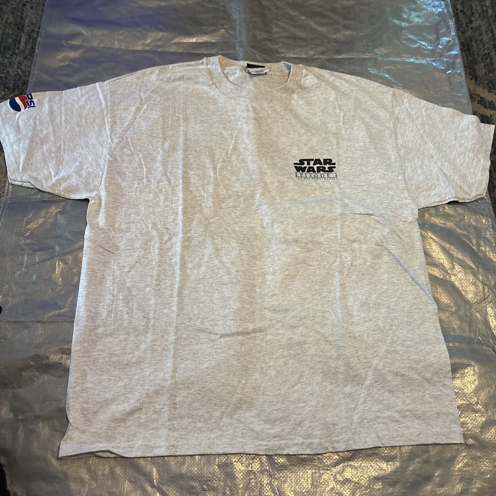 Vintage 1999 Star Wars Episode 1 Phantom Menace PEPSI Promo T-Shirt Size XL USA