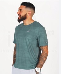 NIKE MEN’S XL DRI-FIT MILER T-SHIRT “Hasta/Reflective” Running Gym