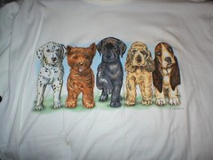 ALORE PUPPIES T-SHIRT ONE SIZE FITS MOST VINTAGE SOLD AS IS