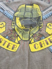 Halo Spartans Master Chief Unisex L Short Sleeve T-Shirt Tattoo Style Graphic