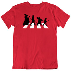 Abby Road Gandalf Elf Dwarf Hobbit Frodo Lord of the Rings Funny T Shirt Gift