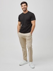 NEW Men’s Fresh Clean Threads All Black Crew 6-Pack – Regular FIT-SHIPS FREE!