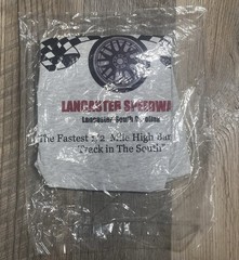 Lancaster Speedway Gray T-Shirt Adult XL Dirt Track Racing Flags South Carolina