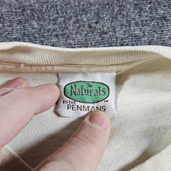 Vintage Naturals By Penmans Shirt Mens XL White Colorful Cat Graphic Art 90s