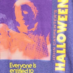 Vintage John Carpenter’s Halloween Michael Myers Purple Graphic T-Shirt Men’s XL