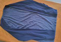 ALFANI MENS EASY CARE COLORBLOCK T-SHIRT-LARGE-BLUES-CREW NECK-LONG SLEEVES-*NEW