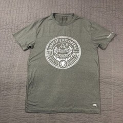 Avalanche Everest T Shirt Men Medium Gray Base Camp Graphic Hiking Big Foot