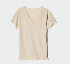 UNIQLO AIRism Deodorant Mesh V-Neck T-Shirt Men’s 5-piece set