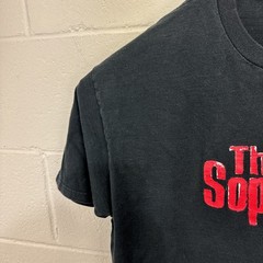 Vintage The Sopranos T-shirt Sz XL Tv Show Promo Logo Mob Mafia Crime Black