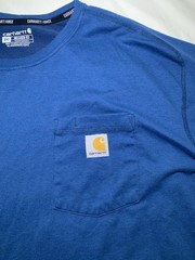 Carhartt Force Relaxed Fit T Shirt Pocket Men’s Blue 2XL