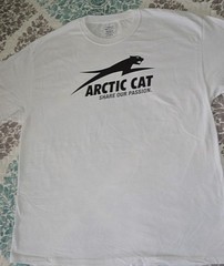 New Arctic Cat Share Our Passion Logo GILDAN T SHIRT White Size M & XL Dealer