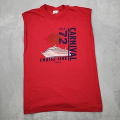 Carnival Cruise Shirt Men Large Tank Top Vintage Ship Boat Resort Vacation Adult