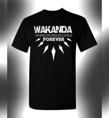 Wakanda Forever T-Shirt King T’Challa Superhero Black Power