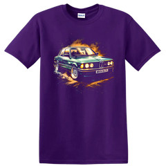 BMW E21 Alpina Old Car T Shirt Classic Green Coupe Racing Tee