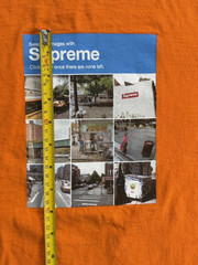 Supreme Verify Tee Tshirt Orange Medium (M) FW20 Captcha Made in USA