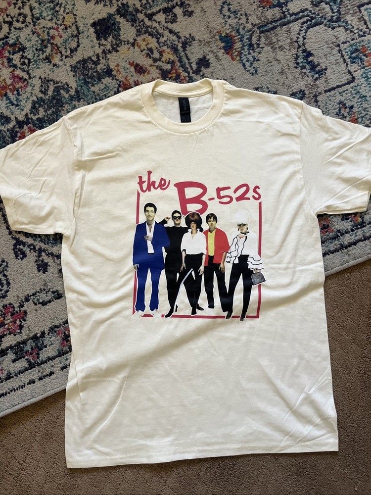 the b-52s t shirt – Natural Size M Cotton Short Sleeve Tshirt