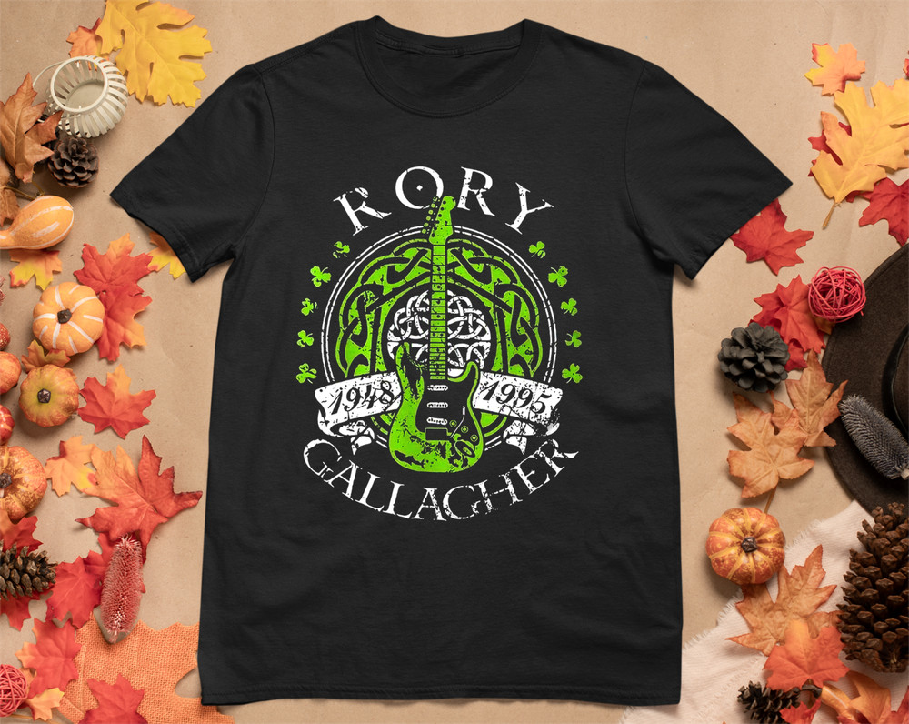 Rory Gallagher Black Cotton T Shirt Men All Size S-5XL