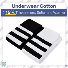 Extra Long Cotton Stripe Thigh High Socks Over the Knee High Stockings, Black…