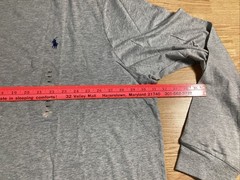 Polo Ralph Lauren Mens Gray 4XLT Cotton Long Sleeve T-shirt Classic Fit