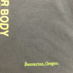 Nike World Tour T-Shirt Black Size Small Swoosh Beaverton Oregon Sportswear Tee