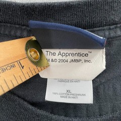 VINTAGE The Apprentice Shirt Adult XL Black You’re Fired Donald Trump NBC Store