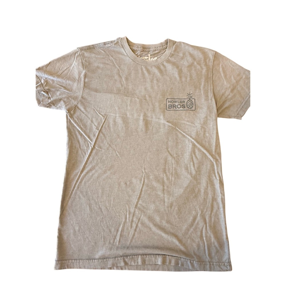 HOWLER BROTHERS BROS Tan Tee T-Shirt Men size S * as is*