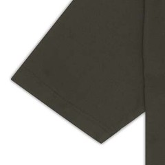 Kiton KIRED Army Green Exclusive Crepe Cotton Short Sleeve T-Shirt Slim