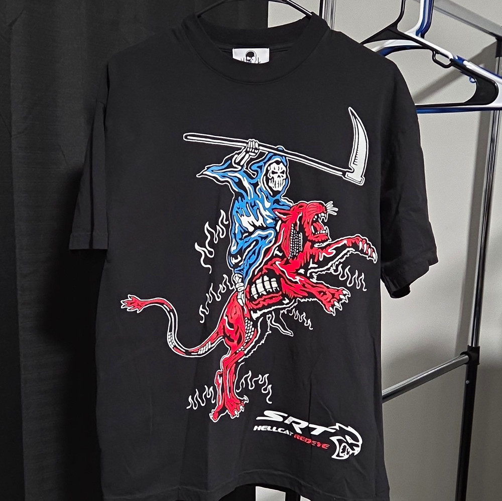 Warren Lotas SRT Hellcat Redeye T-Shirt Size M Crew Neck Short Sleeve