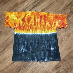 Lion Rhino Elephant Giraffe Tie Dye Tshirt Mens Size XL Wild Gear Single Stitch