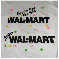 Vintage Screen Stars Best Walmart Store Tshirt Size Medium RARE White Neon Color